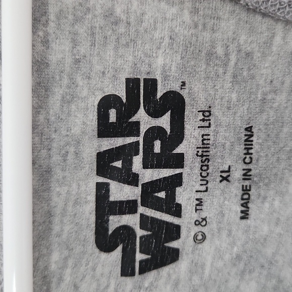 Star Wars tank top Womens racerback heather gray Sleeveless shirt size XL - Picture 2 of 8